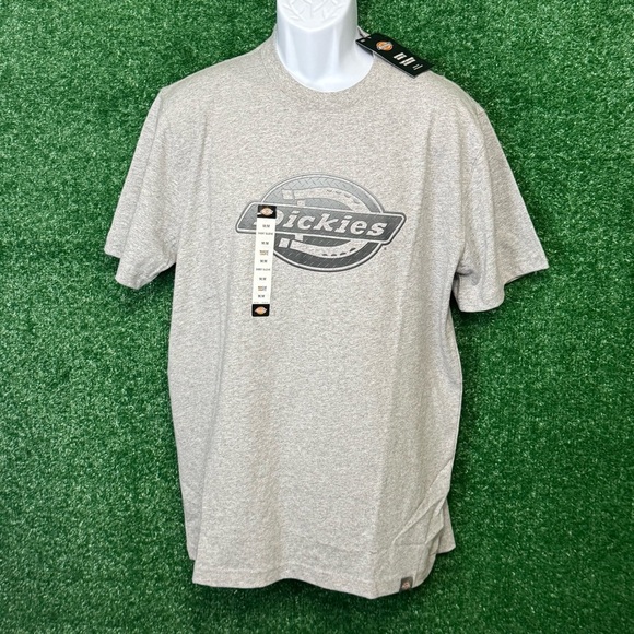 Dickies Gray Short Sleeve Tee Casual Crew Neck - Picture 1 of 6